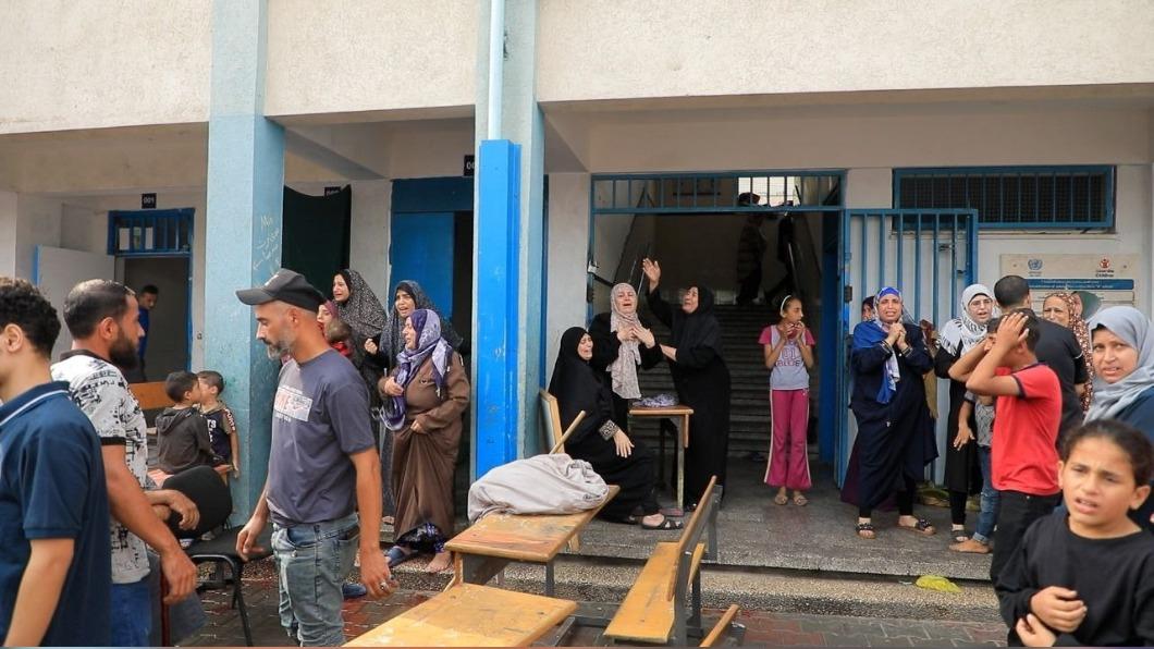 卡瑪阿德萬醫院接收大量死傷患者(圖/翻攝自X@Palestinecapti1)