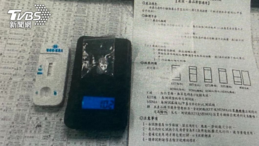 警方查扣K他命。(圖/TVBS)
