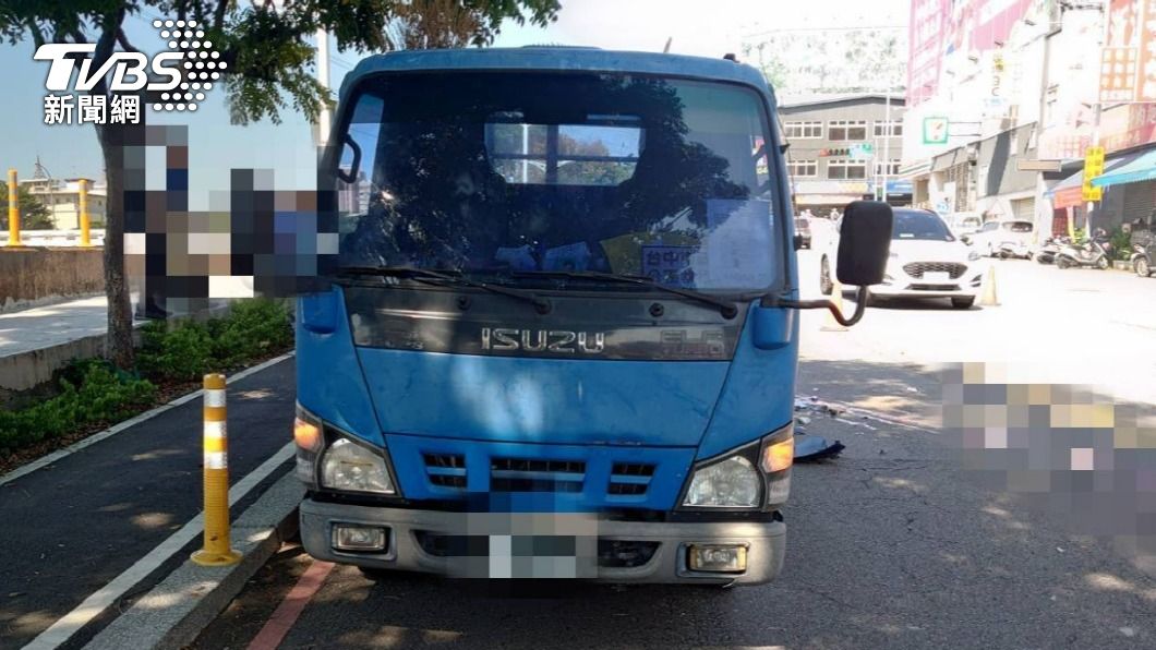 當時貨車司機下車買午餐。(圖/TVBS)