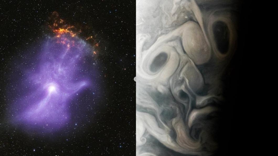 宇宙鬧靈異?NASA秀「幽靈鬼手、魔鬼臉」 神秘成因曝