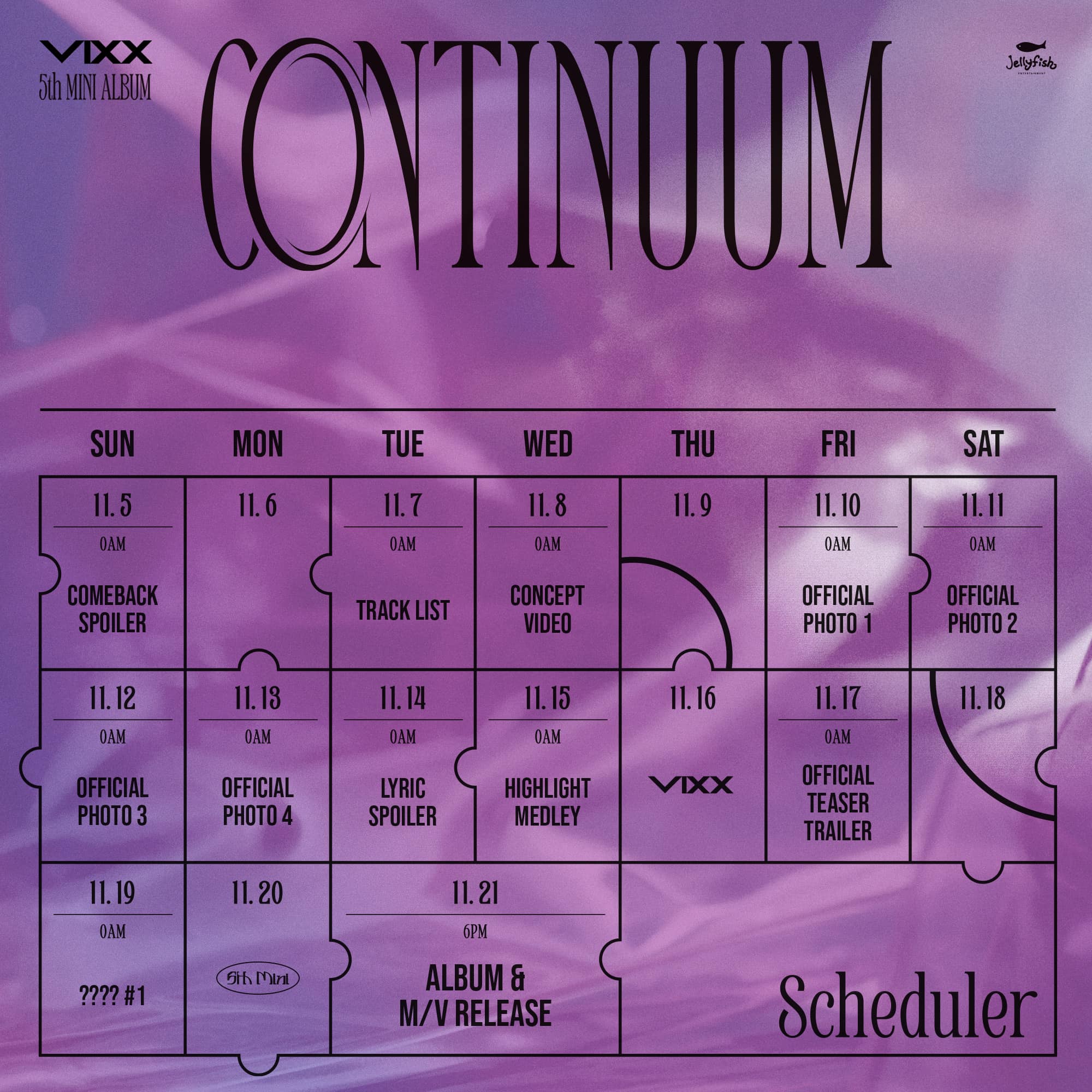 VIXX將發行第五張迷你專輯。(圖/翻攝自VIXX臉書)