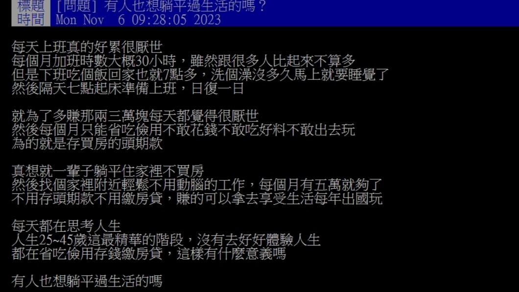 原PO發文。(圖/翻攝自PTT)