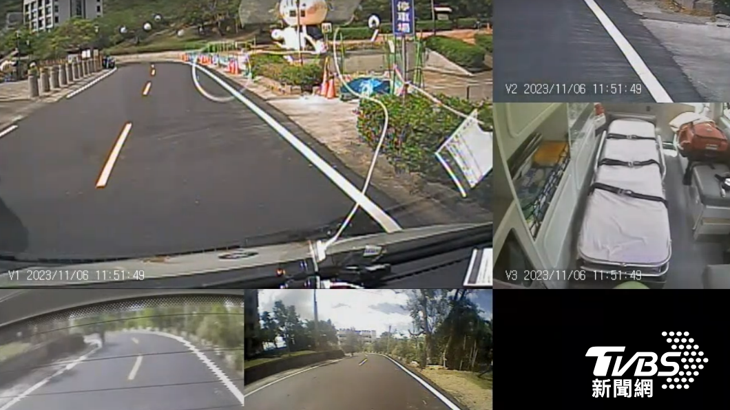 車城鄉四重溪溫泉公園救護畫面。(圖/TVBS)