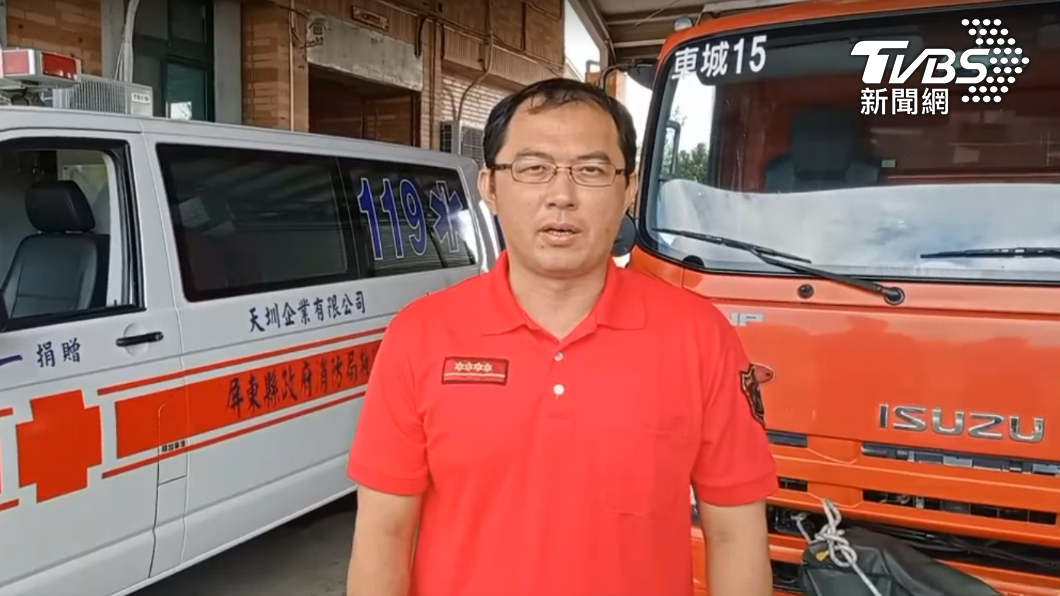 車城分隊小隊長徐鴻章。(圖/TVBS)