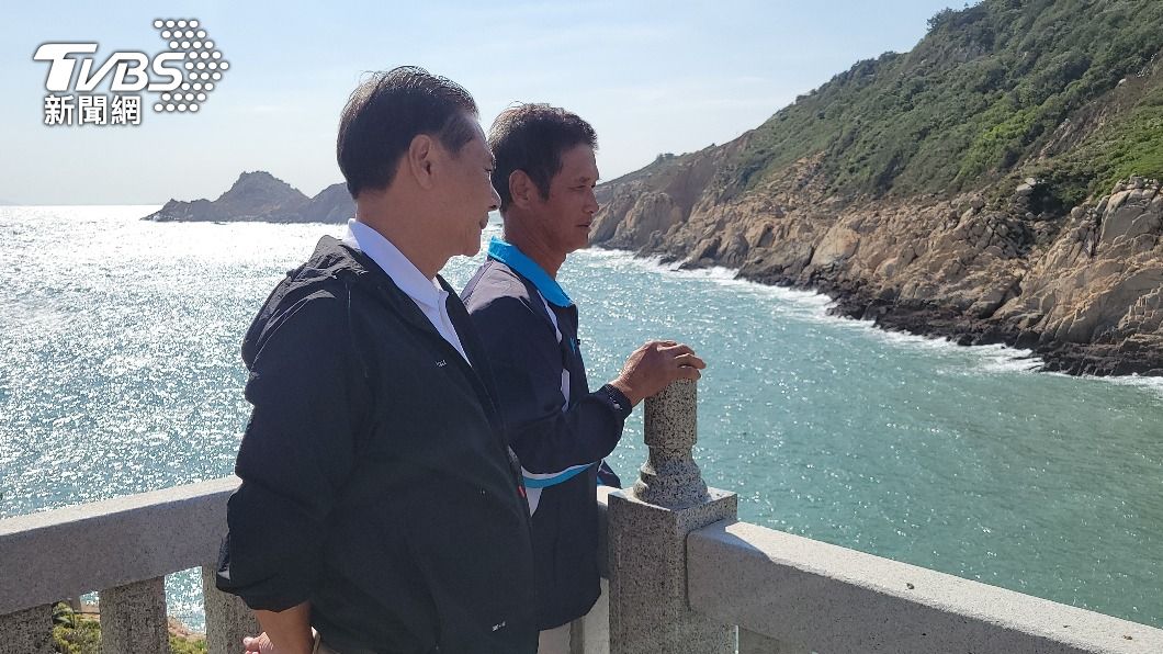馬祖漁民的漁船疑遭中國籍漁船入侵偷竊。(圖/TVBS)