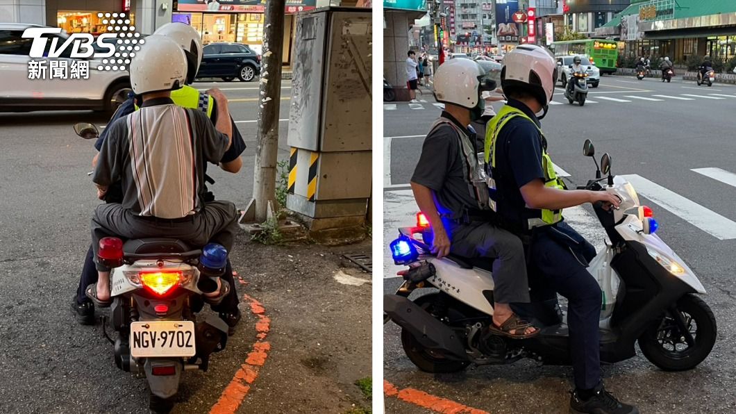 追風祖孫情!暖警「慢慢騎」載迷路翁 互動如親孫路人讚爆
