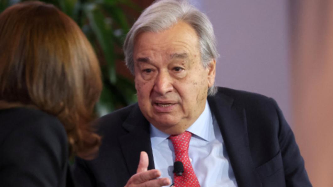 聯合國秘書長古特瑞斯（Antonio Guterres）指以色列對哈瑪斯的軍事行動存在「明顯錯誤」。（圖／翻攝自《CNN》）