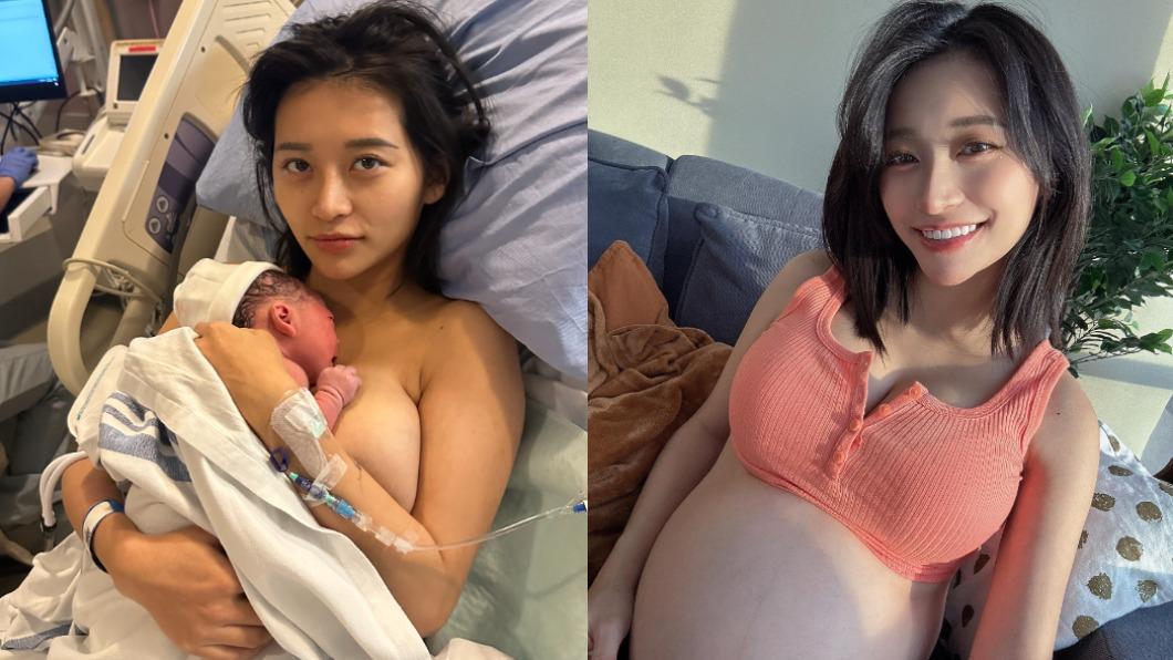 恭喜!祈錦鈅狂痛2天「加拿大順產超萌女娃!」 曬火辣母女照