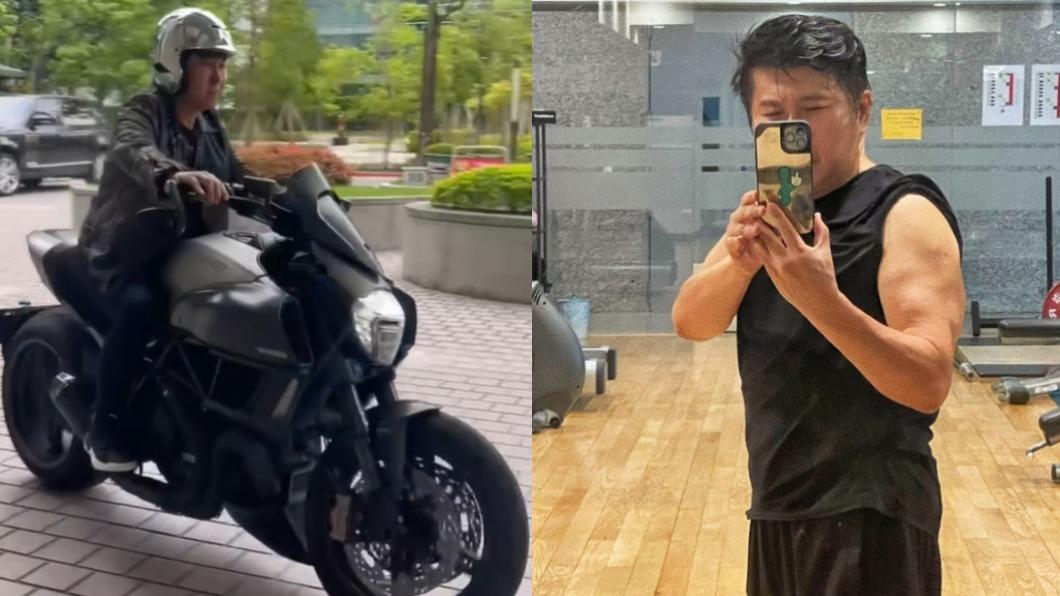 壯男騎百萬重機!摘下安全帽驚是「64歲主持天王」撞型阿湯哥