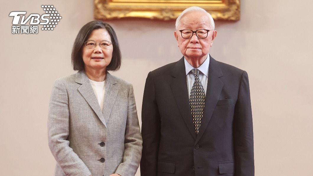 總統蔡英文宣布張忠謀擔任APEC領袖代表。（圖／中央社）