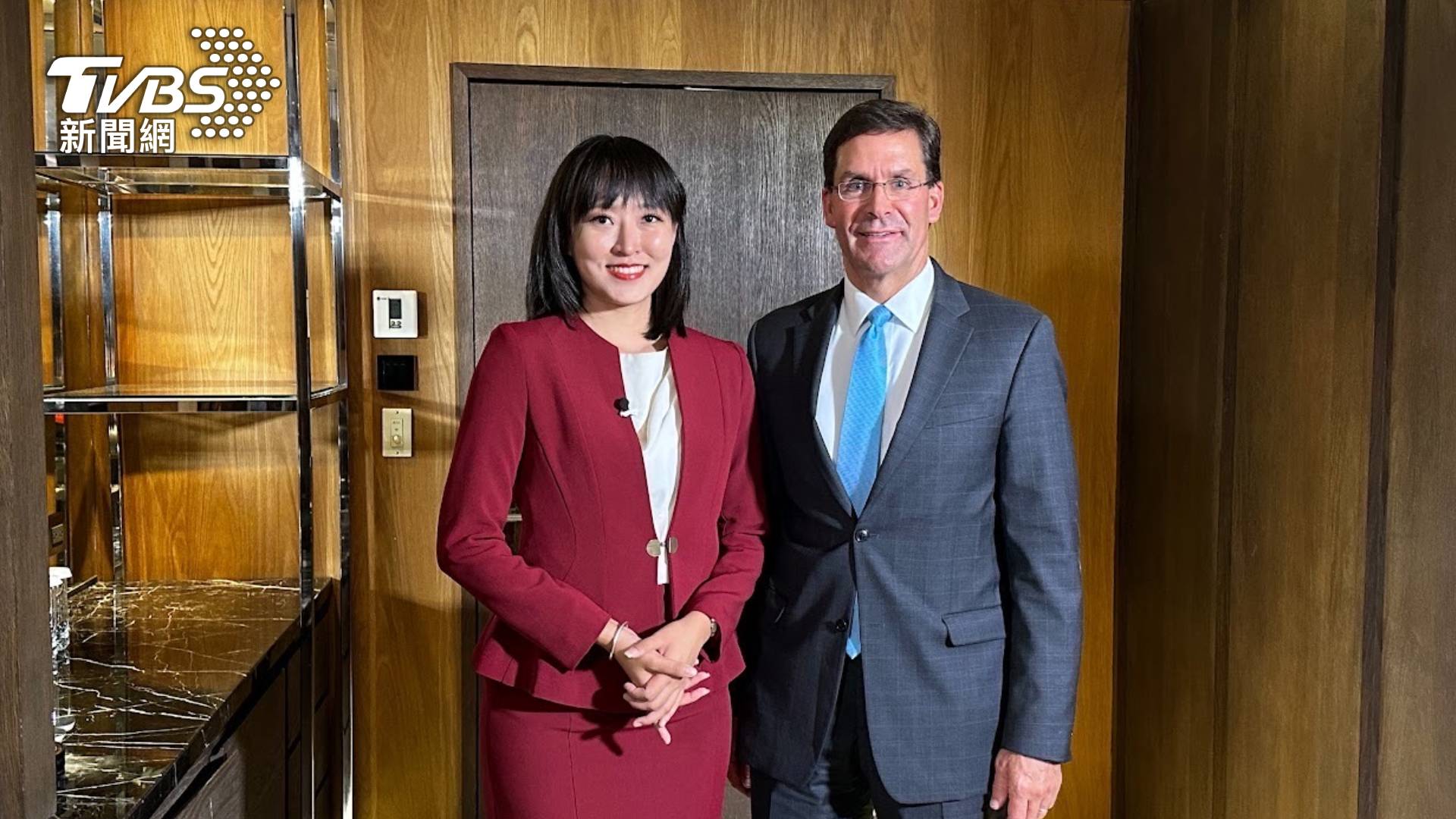 艾斯培曾於今年8月抵台訪問,針對台海問題,接受TVBS記者劉亭廷獨家專訪。
