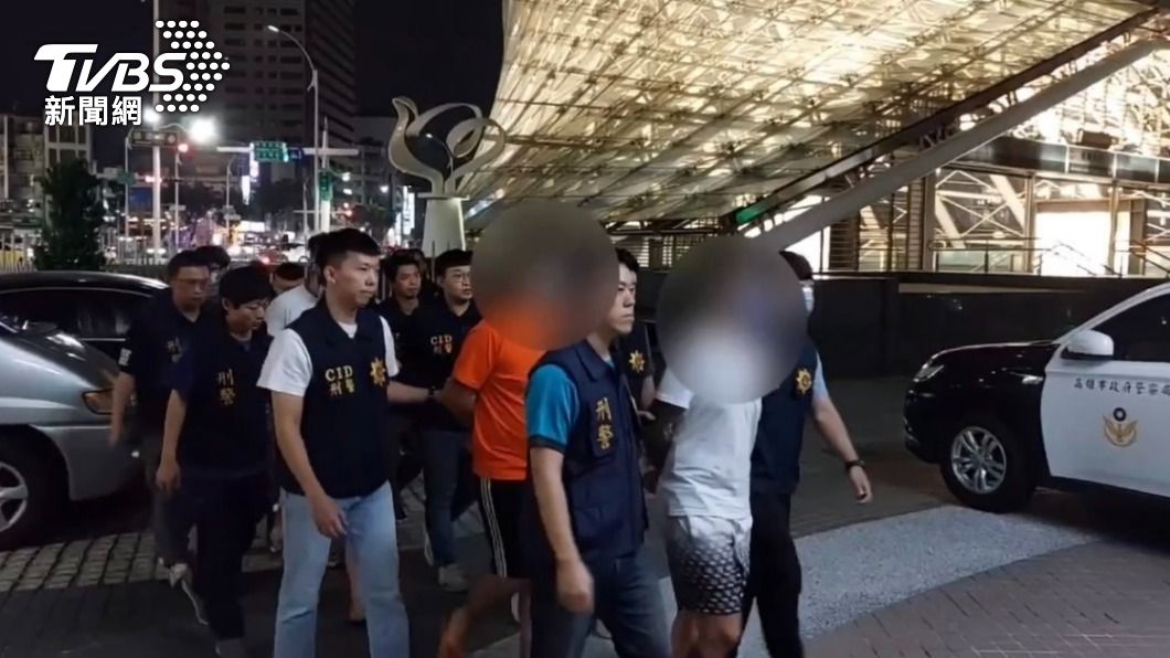 警方17小時火速查緝犯嫌曾男等7人到案。(圖/TVBS)