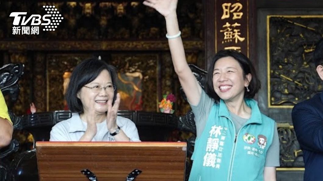 蔡英文幫林靜儀輔選。(圖/林靜儀辦公室提供)