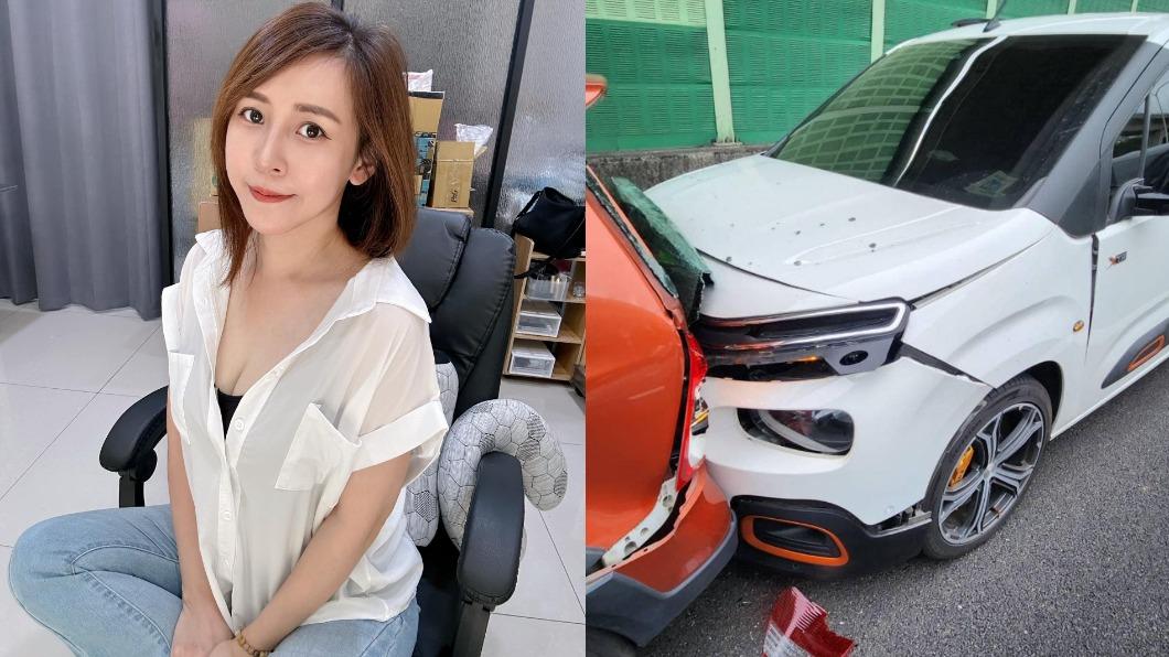 潔哥國道3車連撞！「引擎蓋上掀」玻璃全碎　傷勢畫面曝光