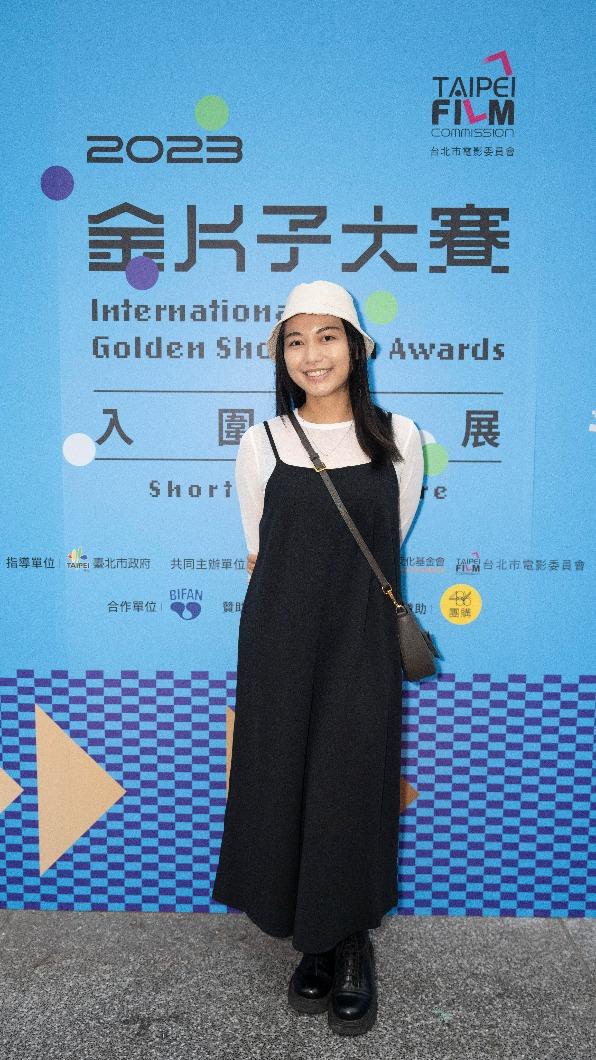 《幸福期望值》中飾演泰國女子角逐最佳女演員的柯媁晴。(圖/台北市電影委員會提供)
