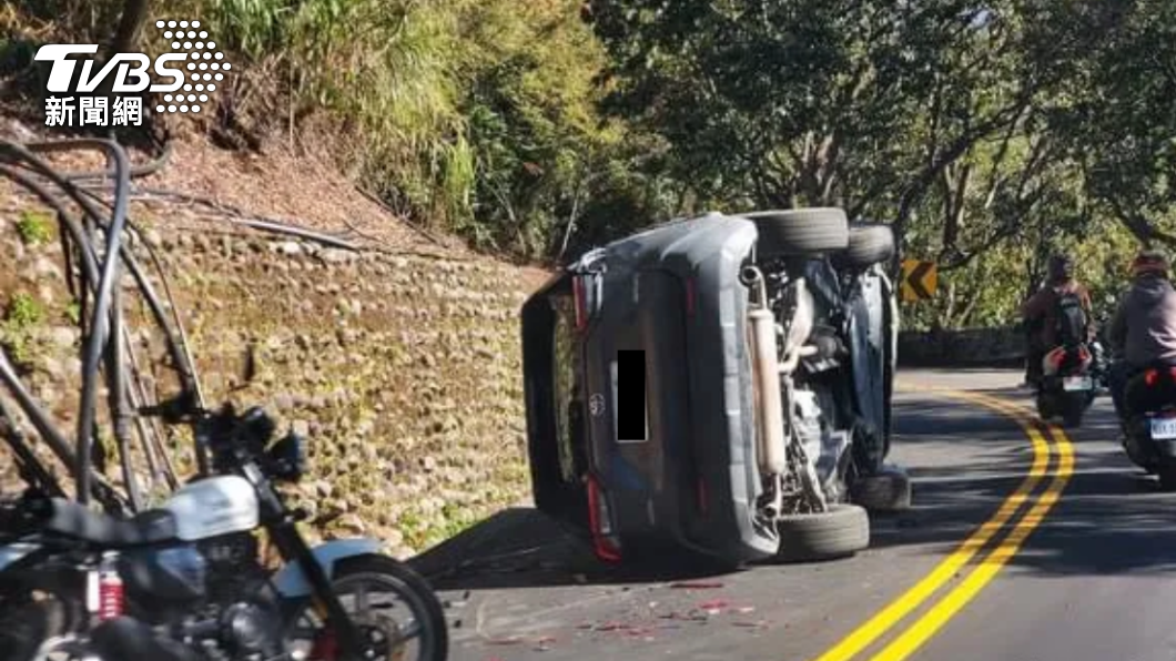 清境「酒駕山道猴」開車載友人出遊 失控逆向撞重機釀4傷