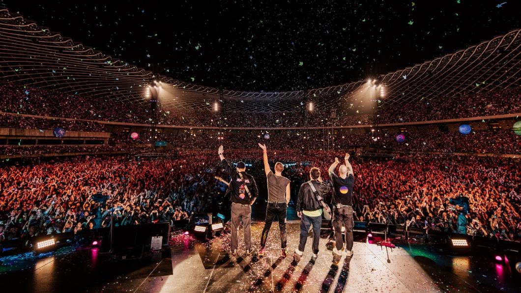 Coldplay提倡環保。(圖/Live Nation Taiwan提供)