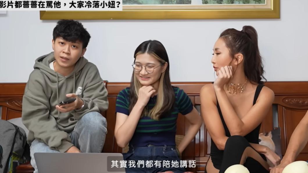 薔薔和團隊稱實際在鏡頭外，都有陪小妞講話，並沒有冷落對方。（圖／翻攝自林嘉凌 薔薔MazeYT頻道）