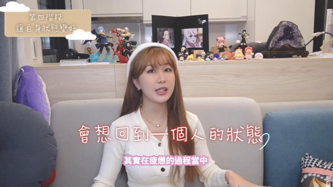 妮婭表示在經過持續高壓工作和社交後,會感到疲倦,接著就想回到一個人的狀態。(圖/翻攝自Niya 妮婭YT頻道)