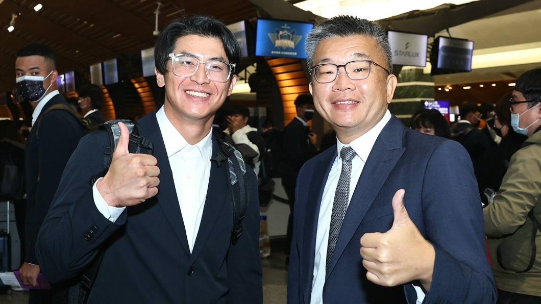 中職會長蔡其昌和中華隊長陳傑憲。(圖/中職提供)