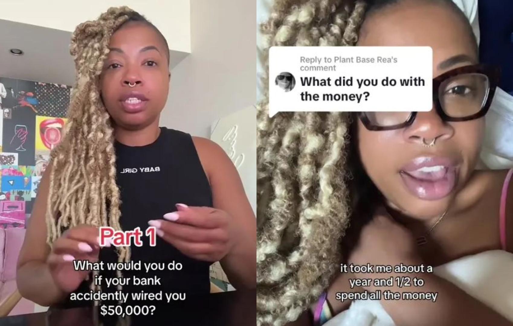 法蘭克斯分享自己曾獲得天上掉下來的鉅款。（圖／翻攝自epicaprille Tiktok）