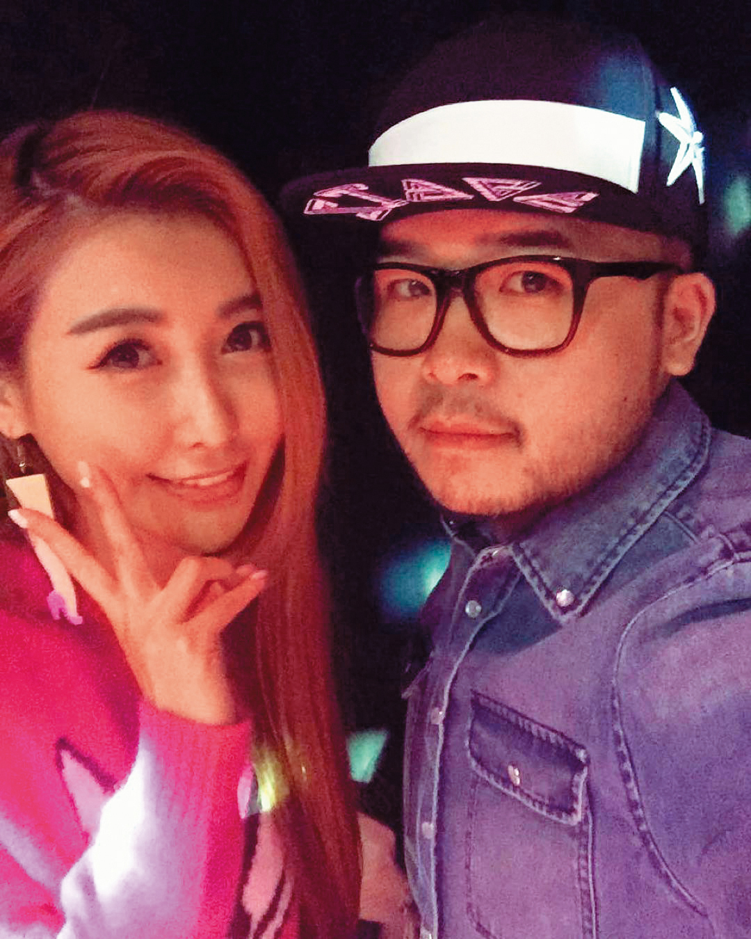 愷樂（左）曾與「Party Boys」的山姆（右）傳出交往，男方一直對她有意思，還被偷拍過約會。（圖／翻攝自愷樂IG）