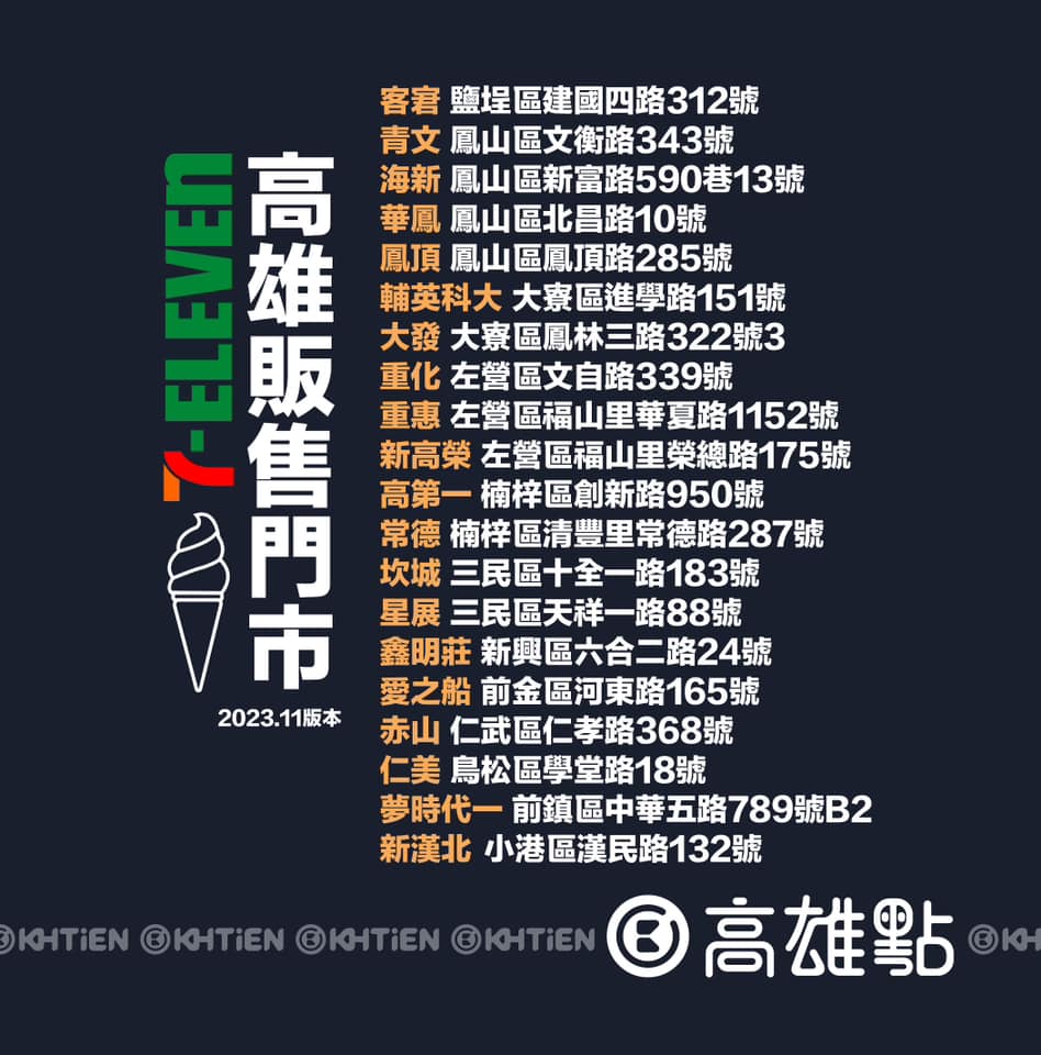 高雄門市也開賣霜淇淋。(圖/翻攝自高雄點Kaohsiungtien臉書粉專)