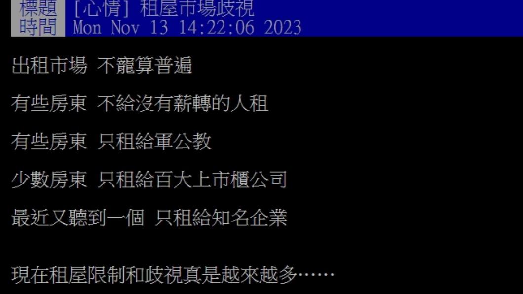 原PO發文。（圖／翻攝自PTT）
