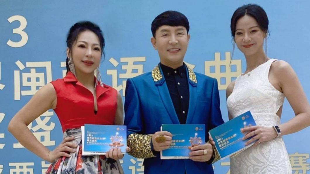 妞妞(左起)、陽光、芝芝首度合作主持紅毯。(圖/酷思玩創意工作室提供)