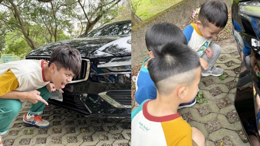 牽不到一個月...蔡阿嘎小舅「新車遭狗啃出洞」　小孩圍觀竟成亮點