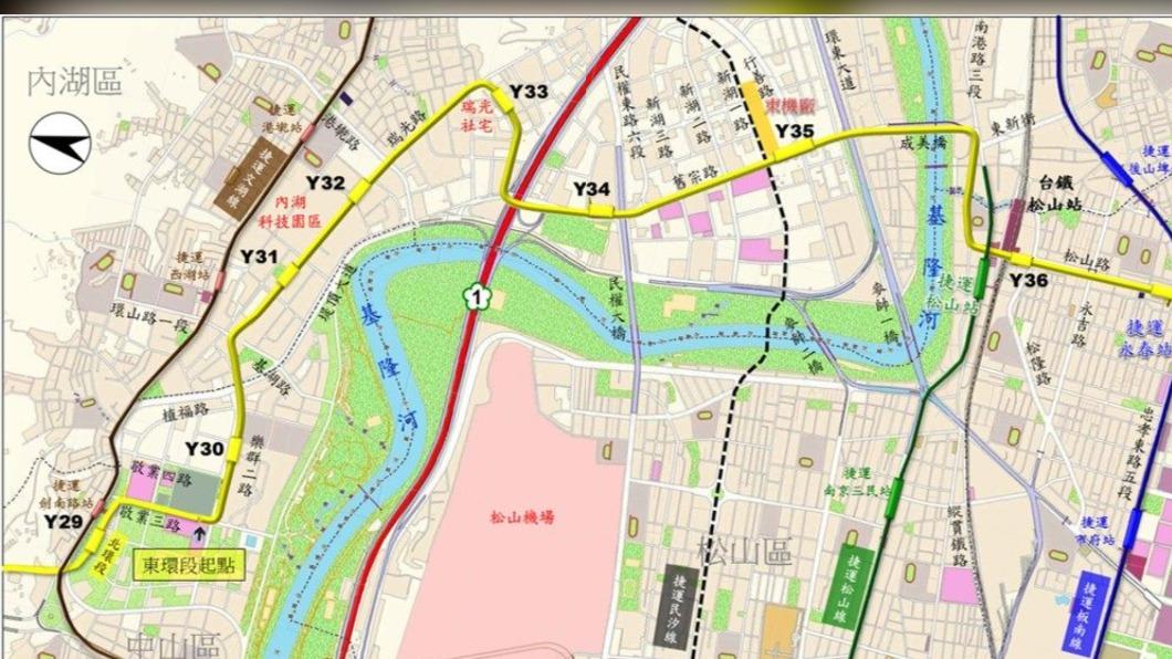 捷運東環段將有五站位於內湖的瑞光與舊宗路。(圖/翻攝自台北市捷運工程局官網)