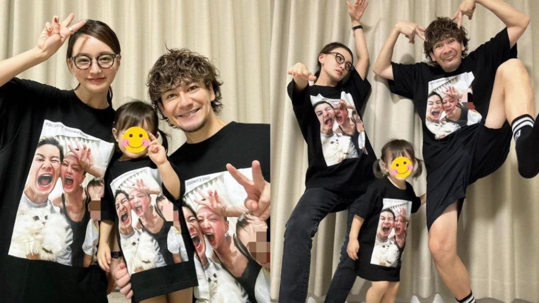 渡邊麻衣和老公JOY育有2歲女兒，她直呼骨折期間很感謝老公幫忙照顧小孩。（圖／翻攝自渡邊麻衣IG）