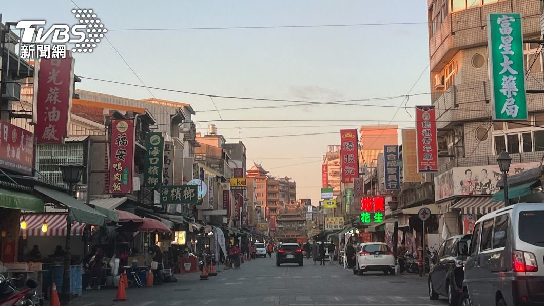 朝天宮前街景。(圖/TVBS)
