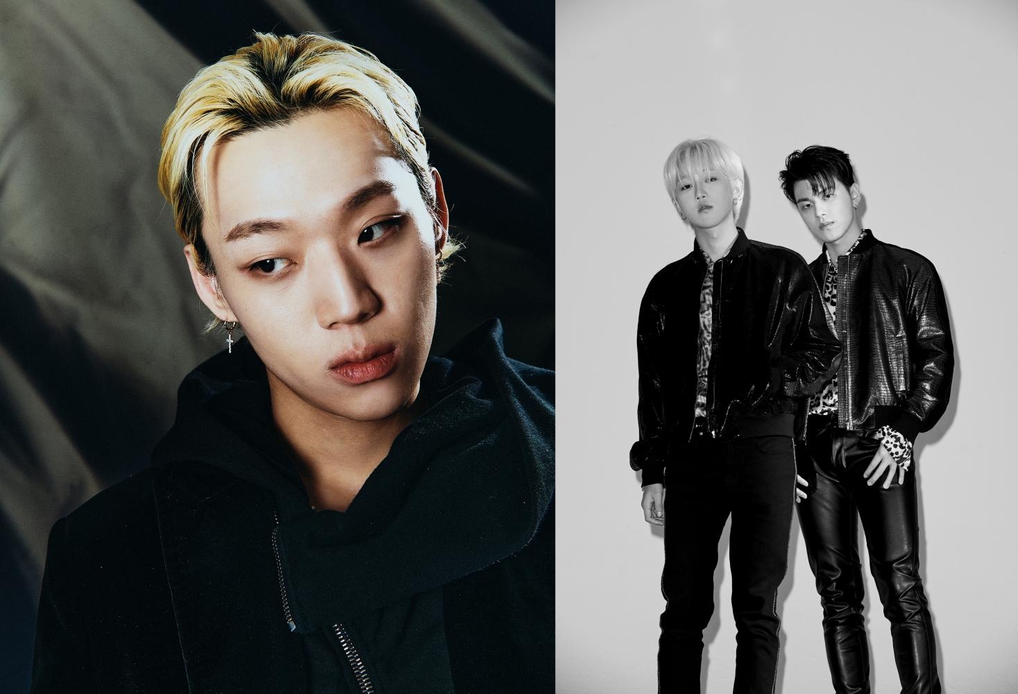 梁洪元(左)是《SMTM》第8季亞軍;GroovyRoom曾連2年獲得韓國嘻哈獎年度製作人殊榮。(圖/寬魚國際、D-SHOW提供)