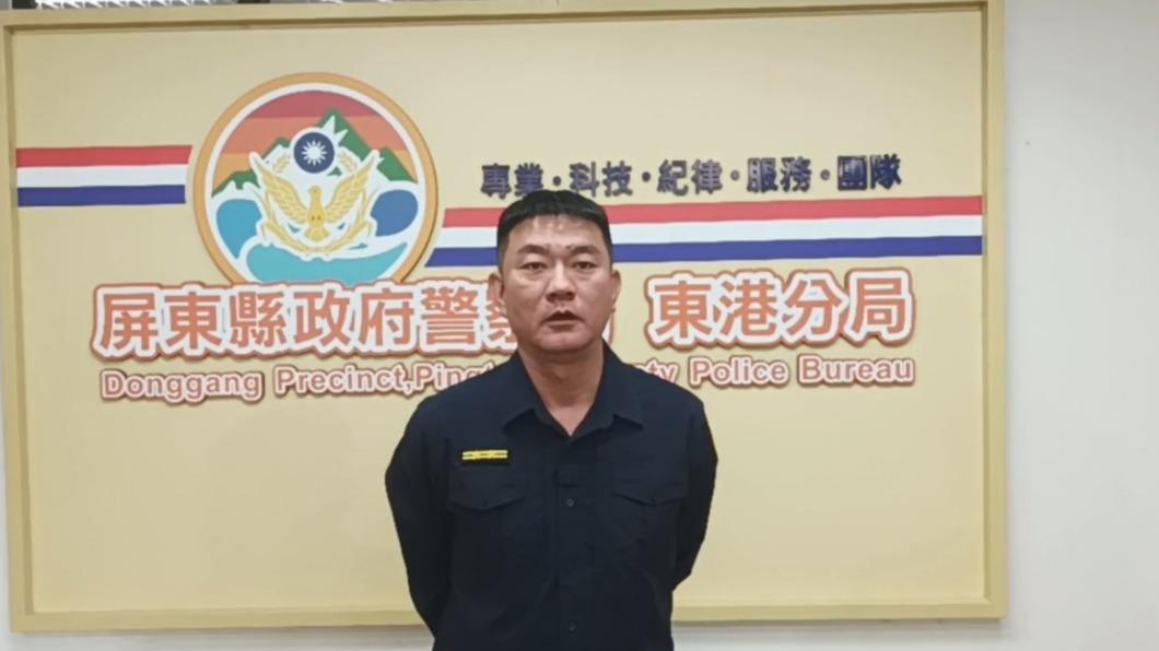 東港分局第五組組長黃俊銘。(圖/TVBS)