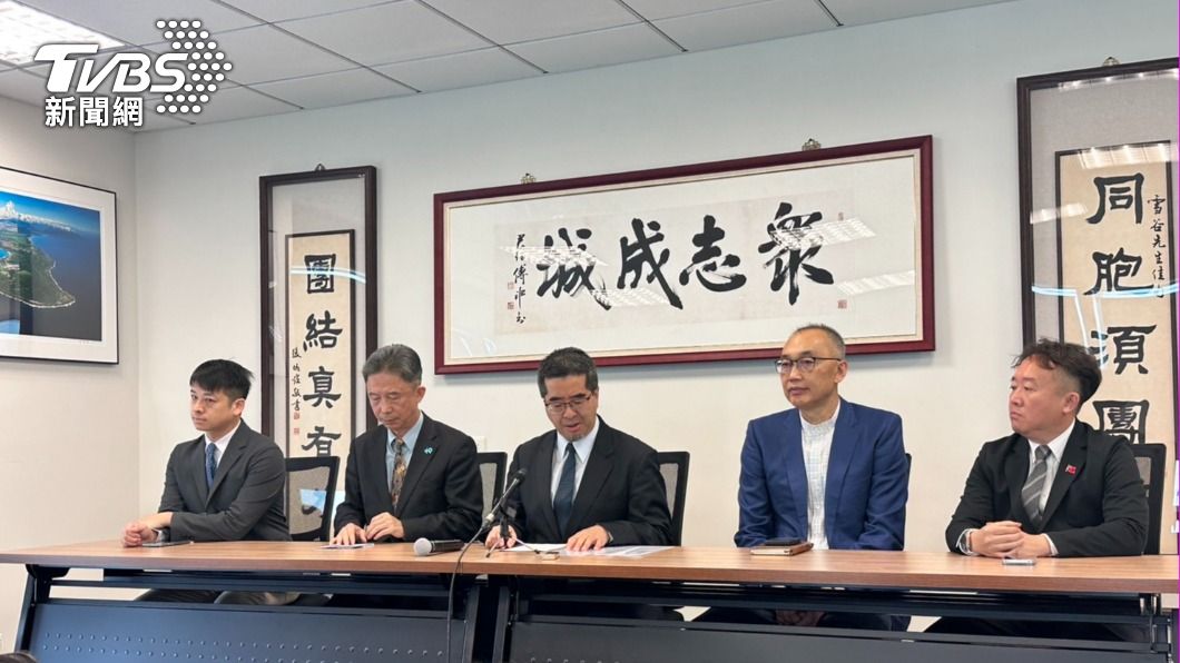 馬辦舉行「公佈兩黨協商結論之民調檢視結果」記者會。（圖／記者林至柔攝）