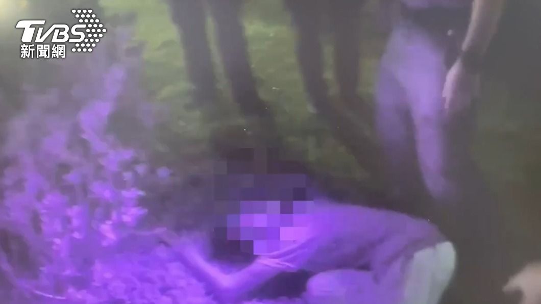 警方在附近公園內找到竊賊。(圖/TVBS)