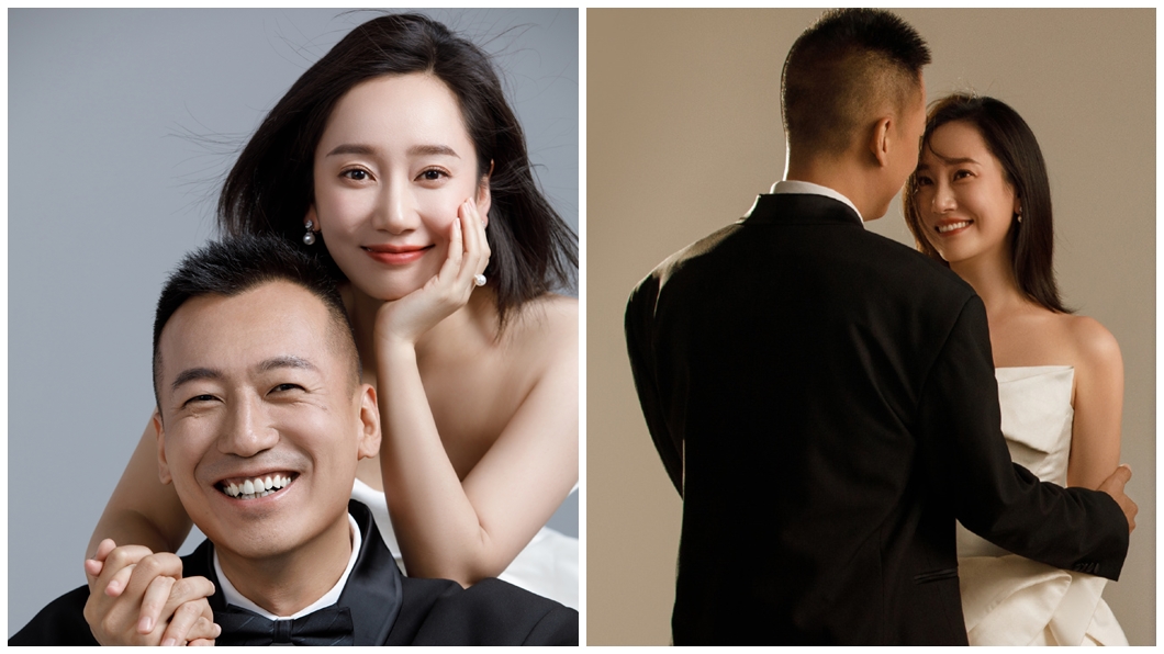 女星董晴婚紗照曝光。（圖／翻攝董晴微博）