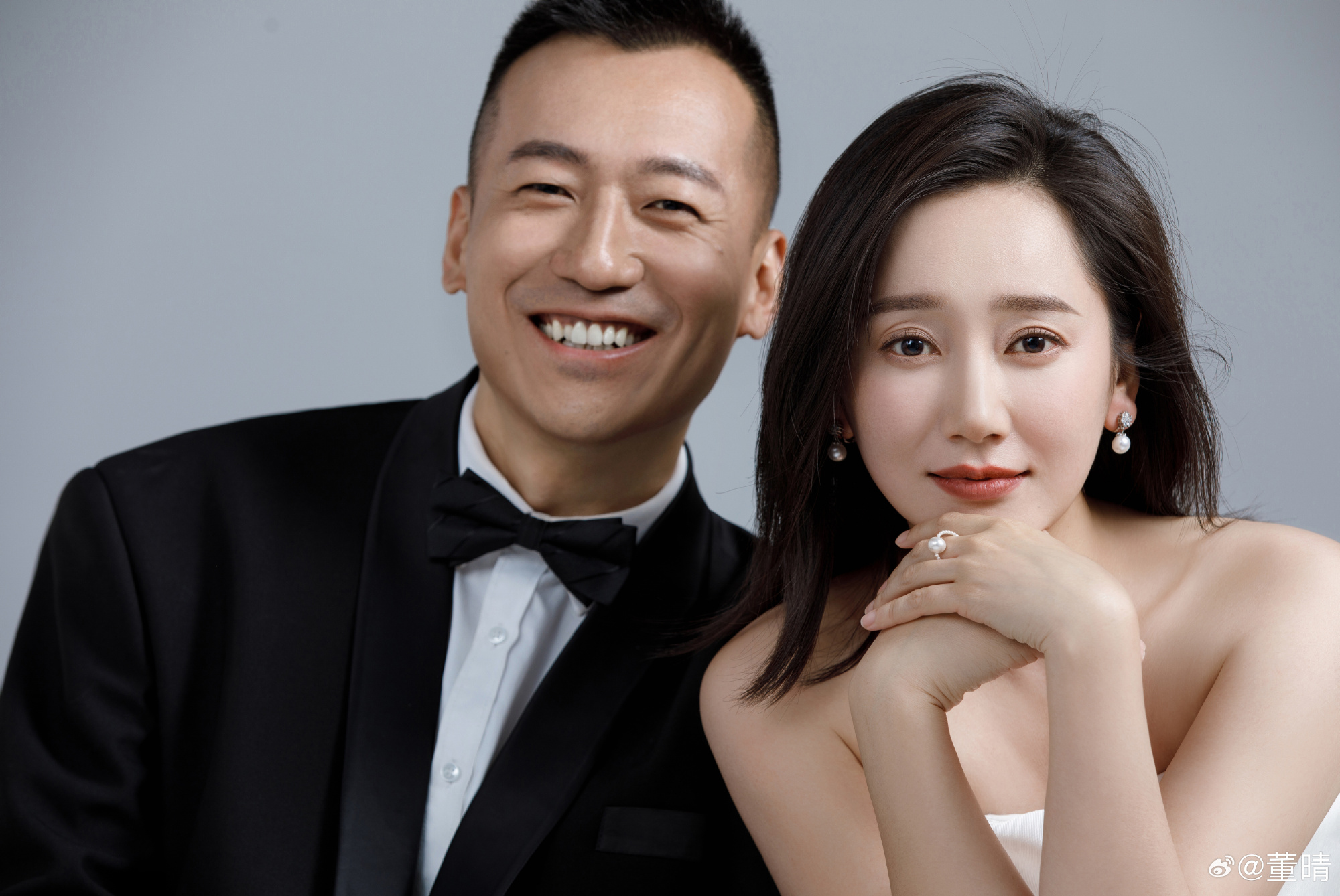 女星董晴嫁給戚九洲。（圖／翻攝董晴微博）