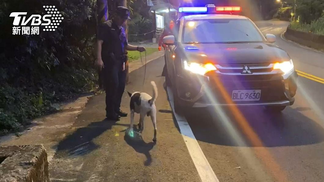 警員救出店狗「牛牛」。(圖/TVBS)