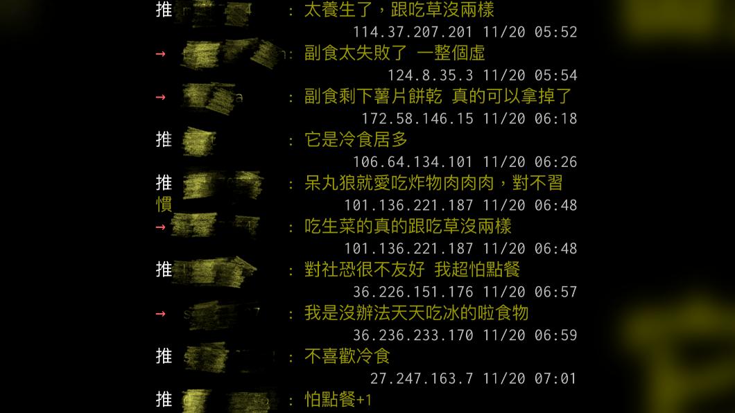 許多網友表示，對冰冷的食物沒有太大的興趣。（圖／翻攝自PTT）