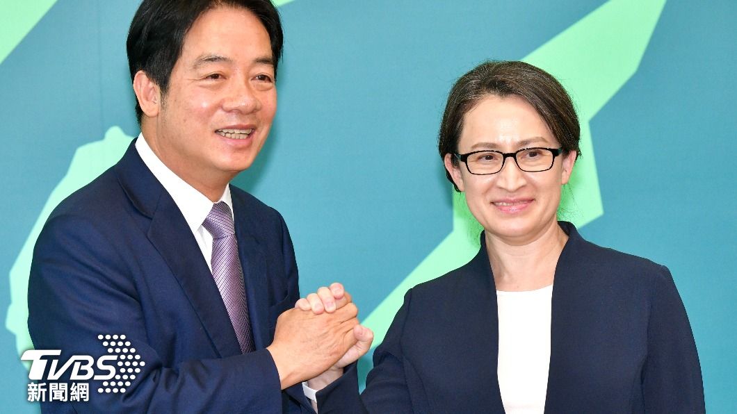 賴蕭配正式亮相。(圖/胡瑞麒攝)
