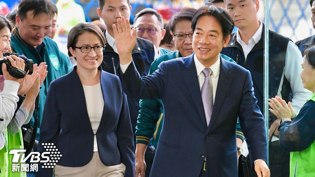 賴清德公布副手人選為蕭美琴。(圖/胡瑞麒攝)