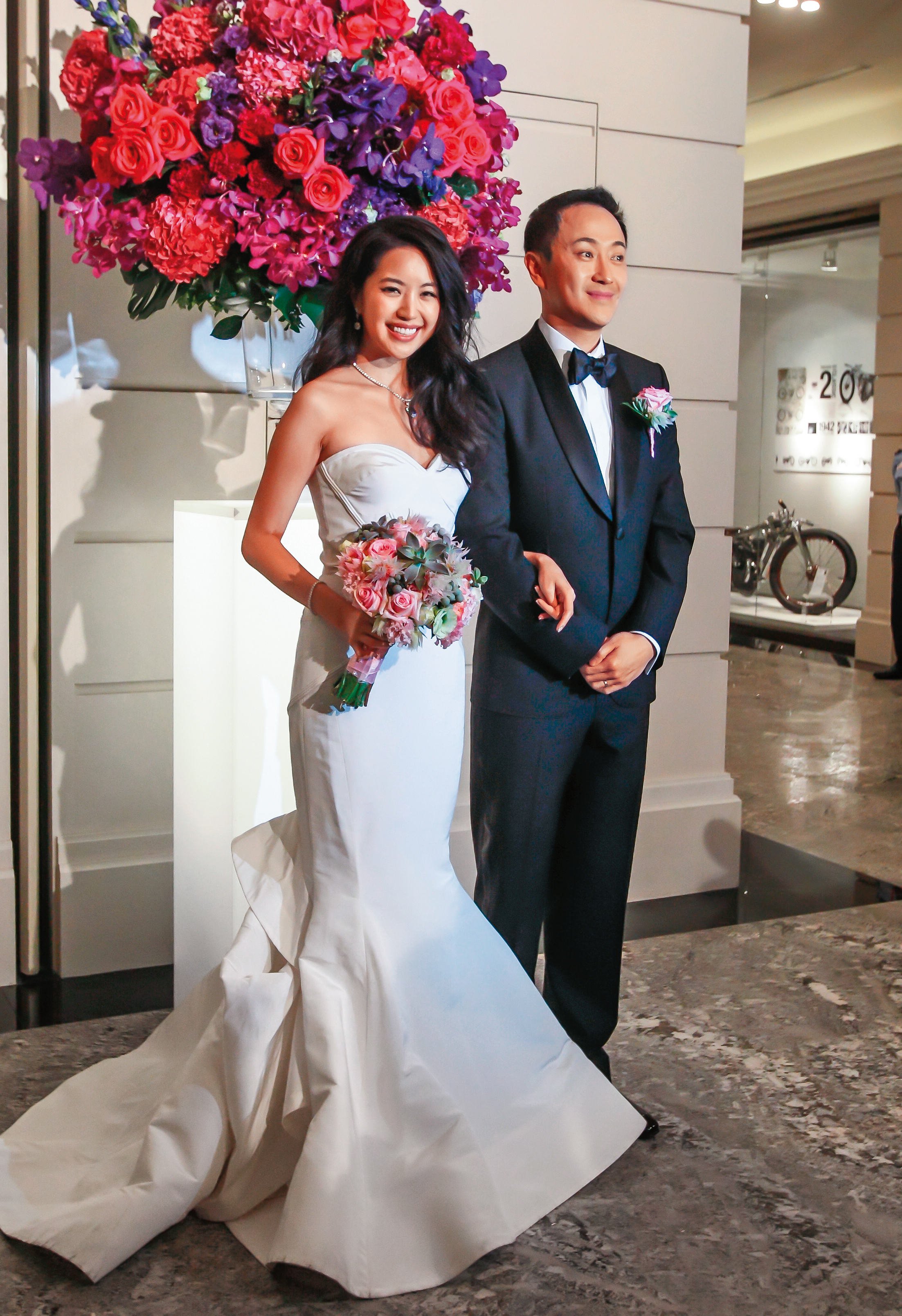 林知佑（右）早早與張思綺（左）成婚，他過往跟演藝圈算有淵源，跟關穎、張心妍鬧過花邊新聞。（圖／鏡週刊）