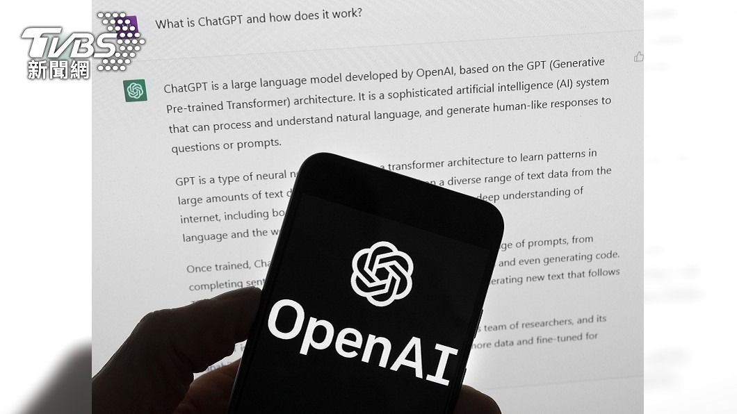 OpenAI推出的ChatGPT在全球引發人工智慧浪潮。(圖/達志影像美聯社)