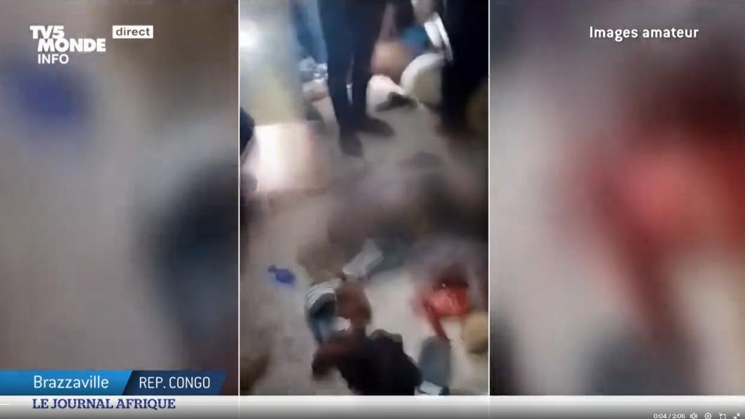 剛果共和國陸軍招募新兵，現場湧入大批青年引發踩踏死亡意外。（圖／翻攝自推特@JTAtv5monde）