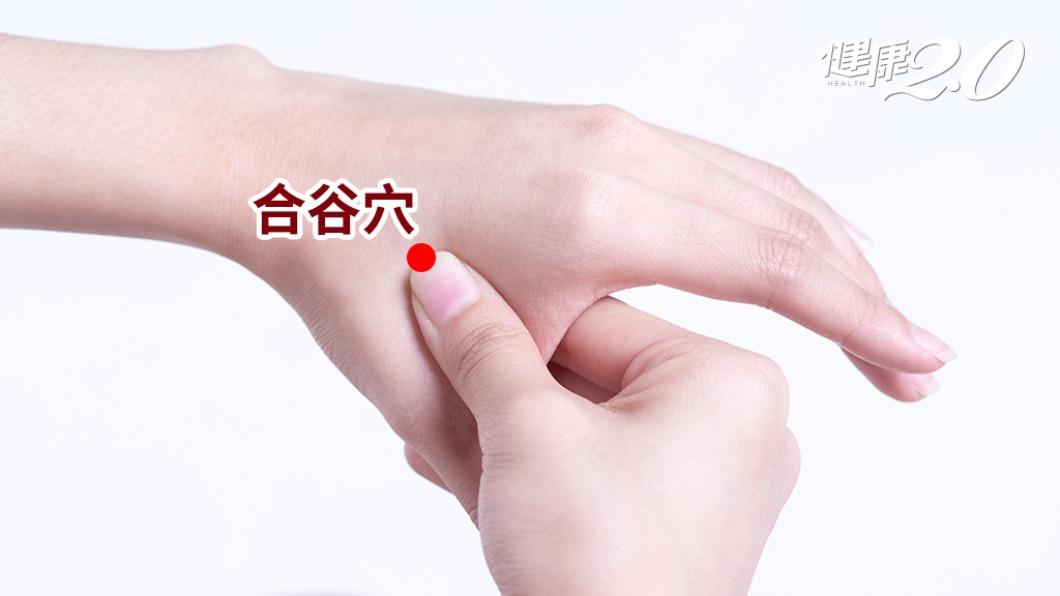 合谷穴位置。(圖/健康2.0)