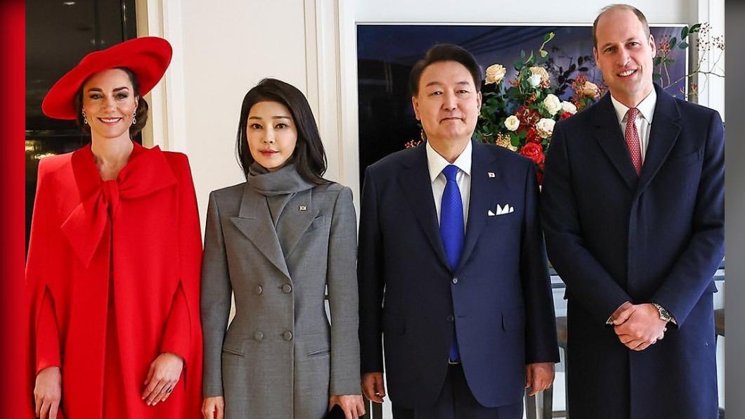 韓最美第一夫人同框威凱夫婦 凱特套裝吸睛還秀修長美腿