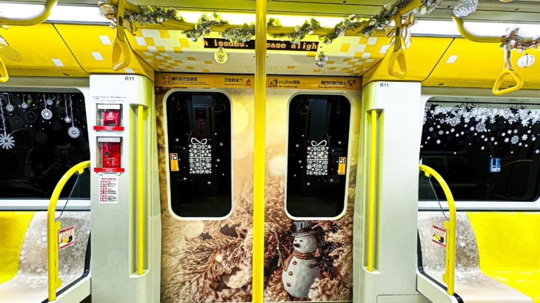 今年首度推出限定環狀線主題列車「雪粼列車」。(圖/新北捷運公司提供)