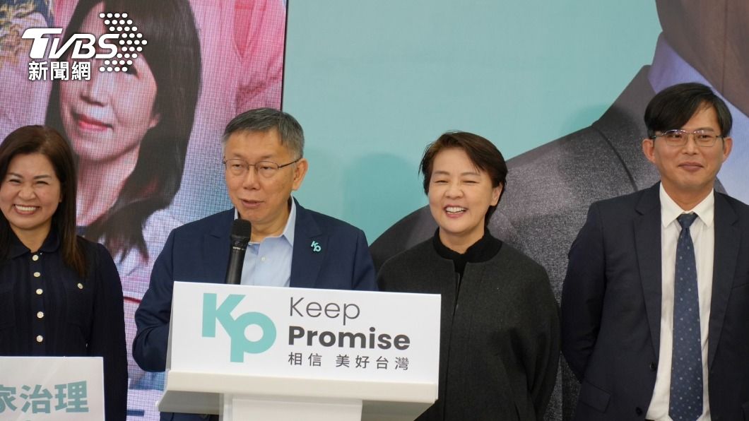 柯文哲今(22)日公布民眾黨不分區名單。(圖/區國強攝)